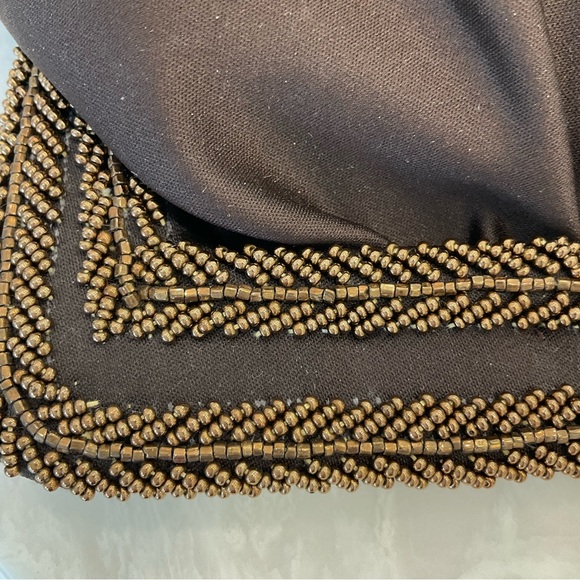 Balborg beaded satin clutch evening bag with strap, NWT yet vintage, excellent! - Picture 4 of 13